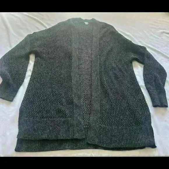 Aerie Knit Grey Kimono Shawl Oversized O/S Longline - Picture 1 of 4